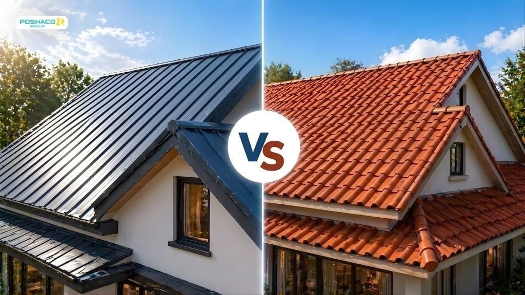Nhà mái thái nên lợp tôn hay ngói để mát hơn