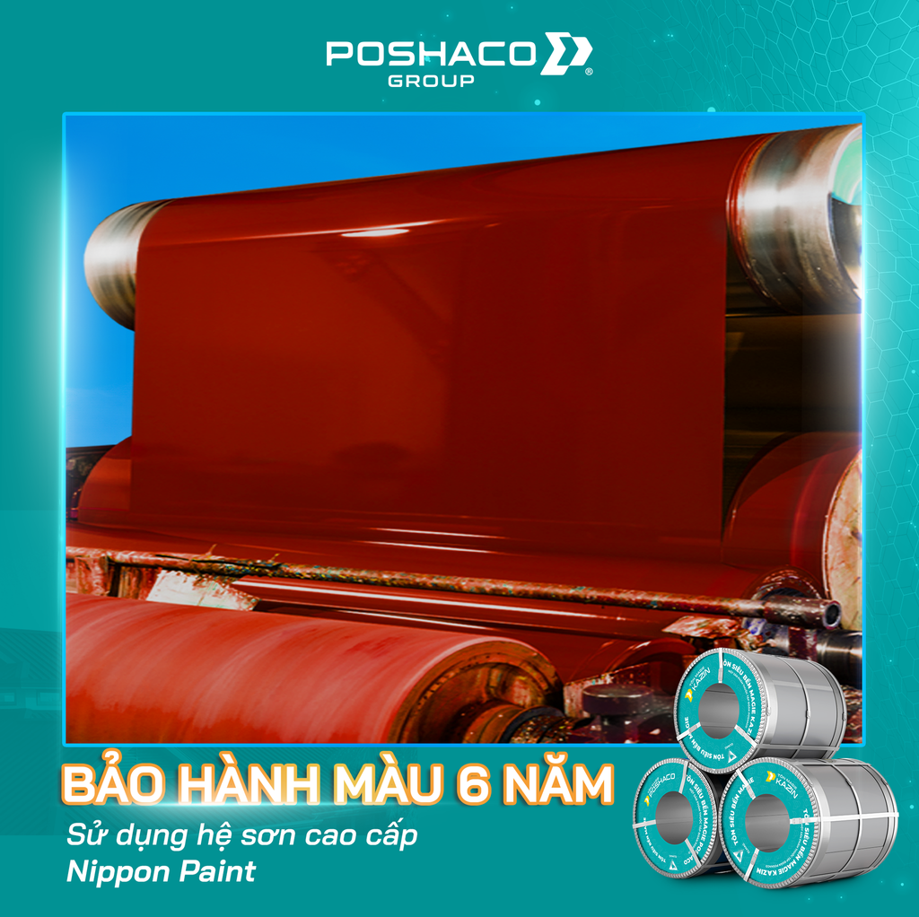 các loại tôn màu theo hệ sơn phủ