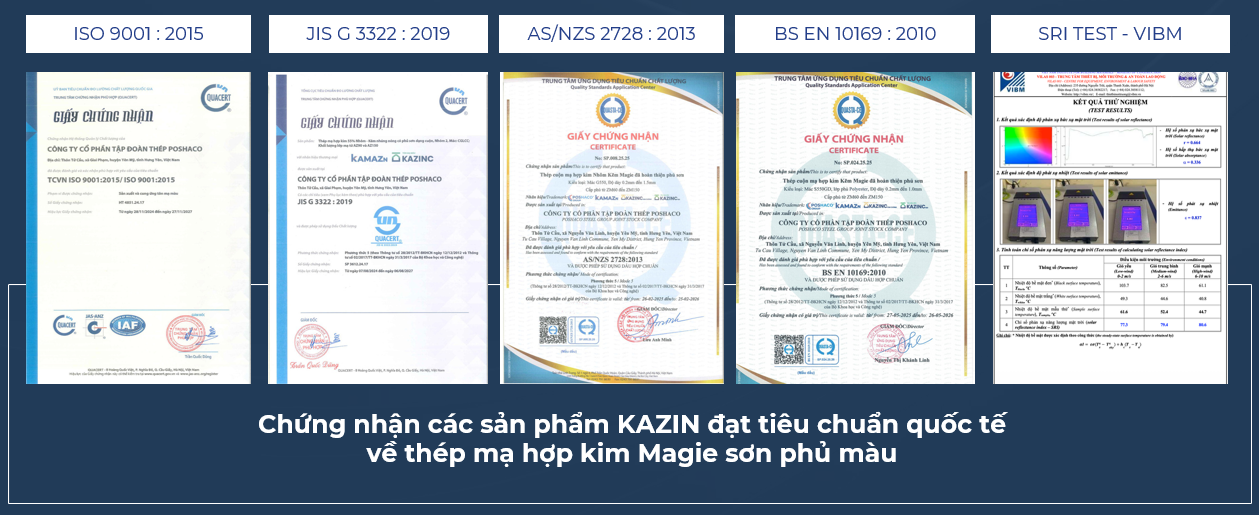 chứng chỉ tôn magie