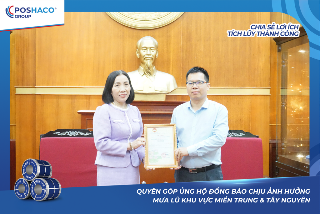 POSHACO Chung Tay Ủng Hộ Đồng Bào Miền Trung