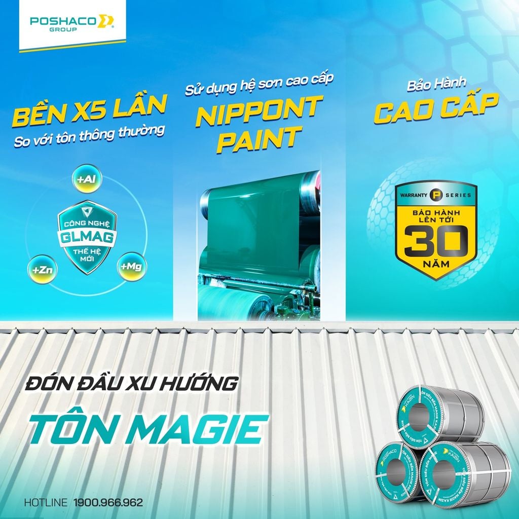 tôn mạ hợp kim Zn–Al–Mg