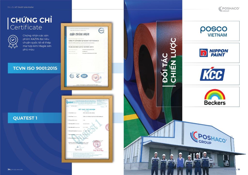 Chứng nhận hiệu ứng sơn Poshaco 2