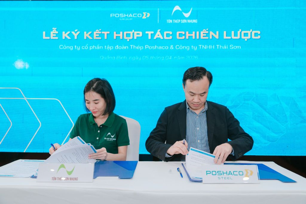 Ký kết hợp tác giữ Poshaco và Thái Sơn