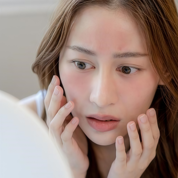 Dùng nước tẩy trang bị lên mụn kèm kích ứng da