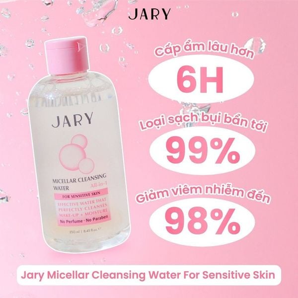 bao nhiêu tuổi dùng được nước tẩy trang Jary màu hồng