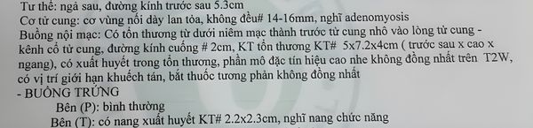 CA MỔ CHO BỆNH NHÂN 43 TUỔI BỊ U XƠ TỬ CUNG DƯỚI NIÊM MẠC
