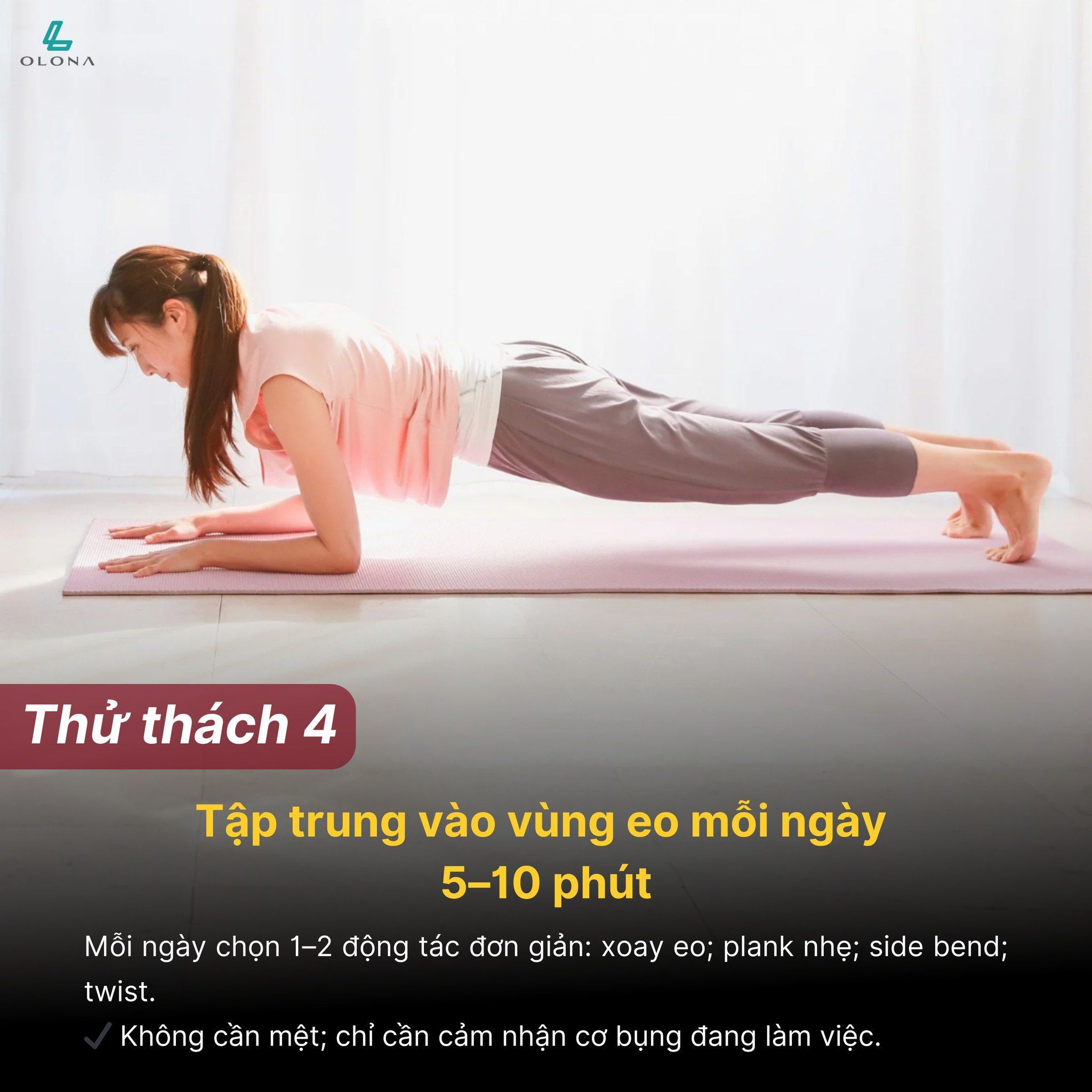 5 Thử Thách Vàng Giúp Eo Thon Gọn Đón Tết