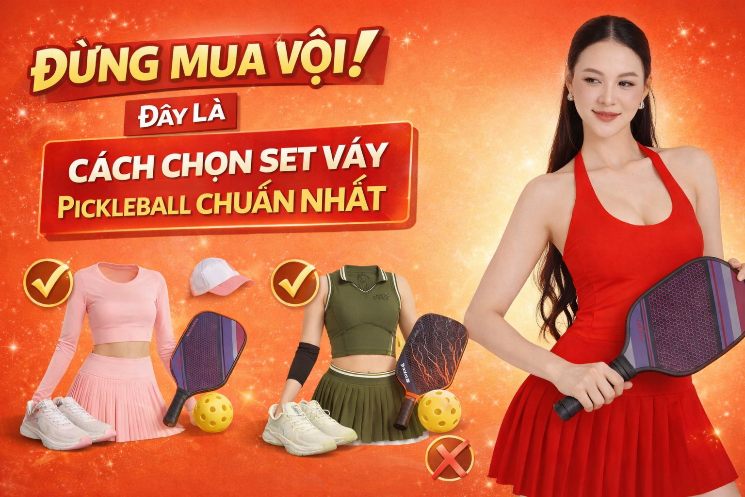 Đây Là Cách Chọn Set Váy Pickleball Chuẩn Nhất