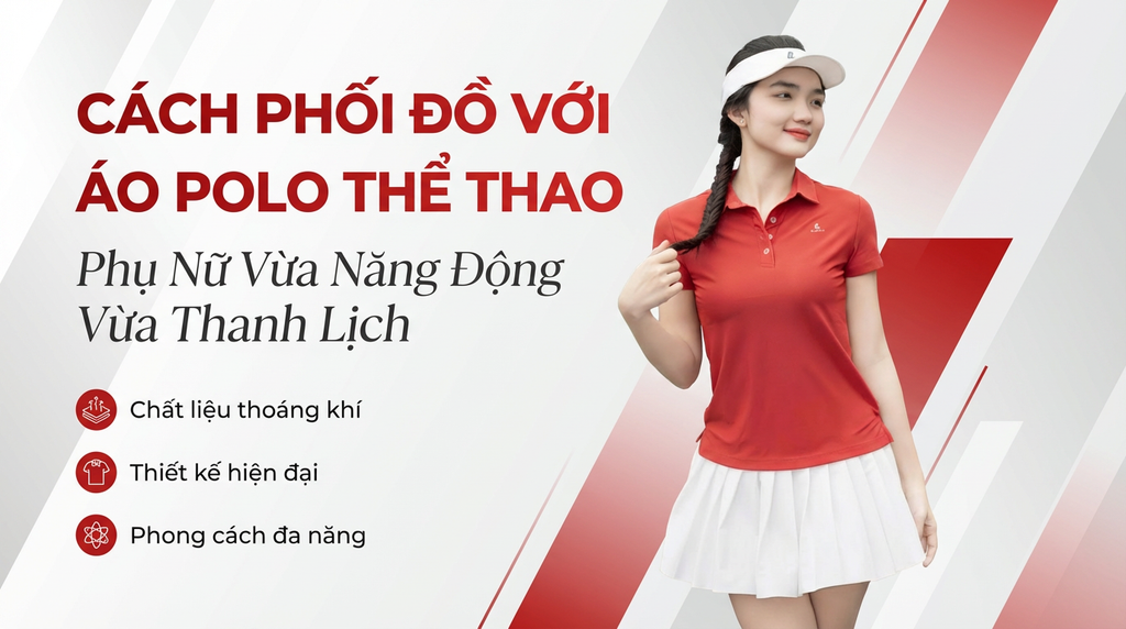 Áo polo thể thao phụ nữ – khi thời trang và vận động gặp nhau