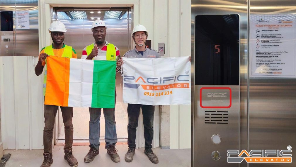 Thang máy Pacific triển khai thang máy tải hàng tại Bờ Biển Ngà - Dự án quốc tế