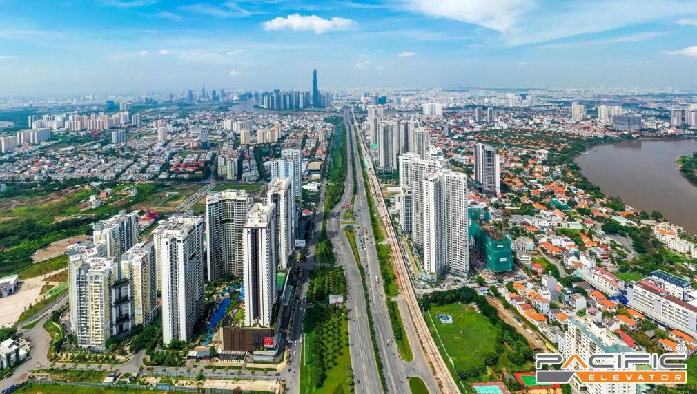 Quá trình đô thị hoá thúc đẩy thị trường thang máy phát triển