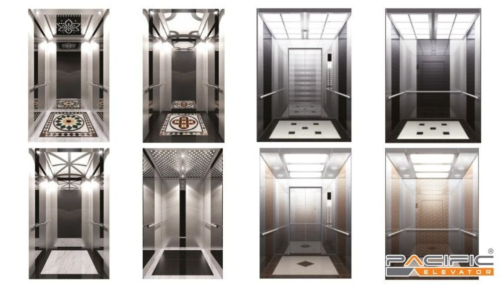 các mẫu cabin thang máy inox