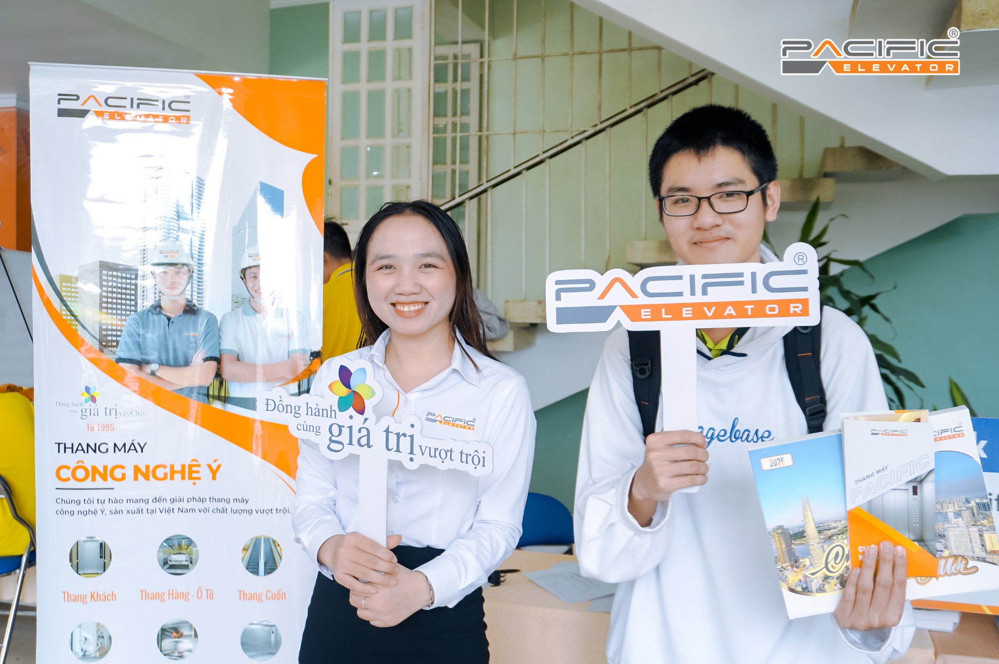 Thang Máy Pacific tham gia Ngày hội tuyển dụng tại Trường Cao đẳng Kinh tế Kỹ thuật TP.HCM