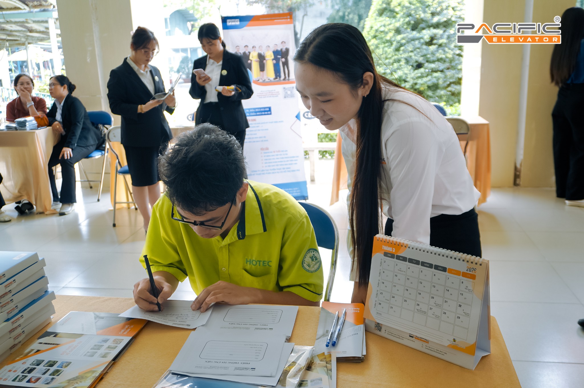 Thang Máy Pacific tham gia Ngày hội tuyển dụng tại Trường Cao đẳng Kinh tế Kỹ thuật TP.HCM