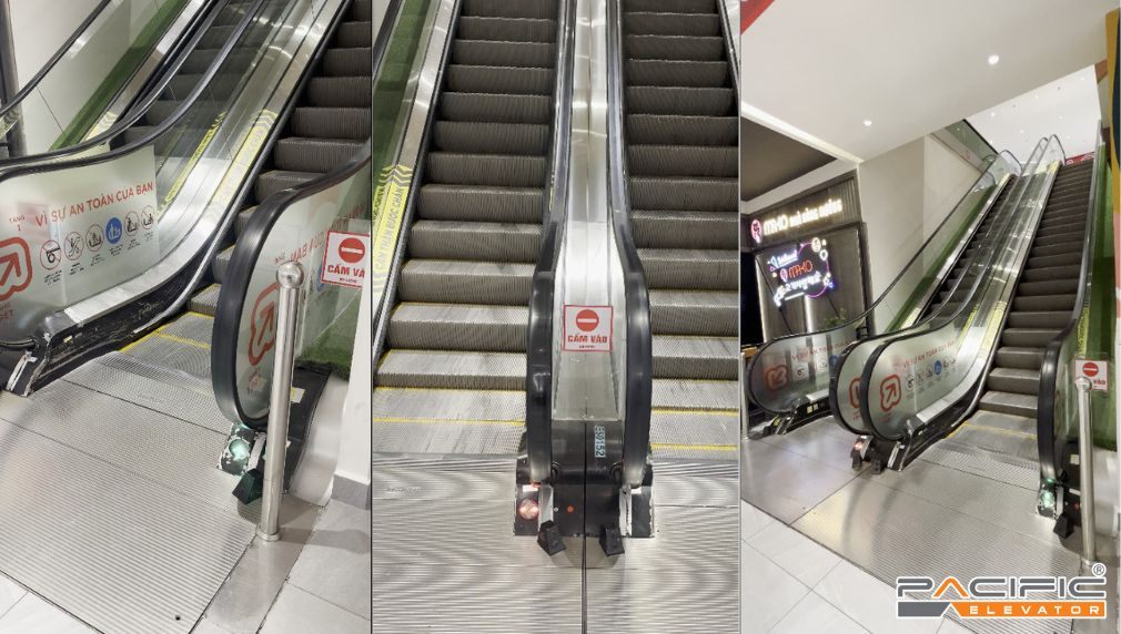 hình ảnh thang cuốn tại trung tâm thương mại