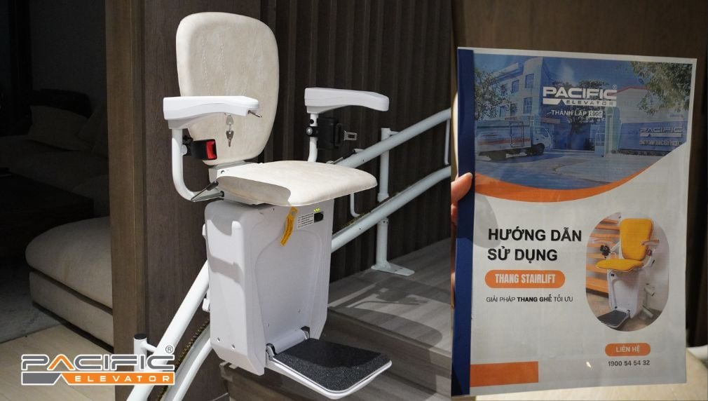 Thang ghế stairlift do Thang máy Pacific lắp đặt