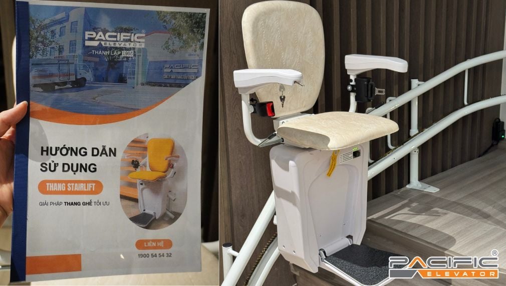 Hình ảnh thang ghế Stairlift thực tế