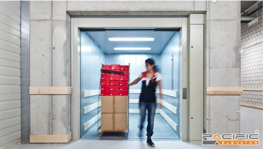 Hình ảnh minh hoạ thang máy tải hàng