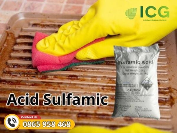 Sulfamic acid ứng dụng nổi bật trong tấy rửa
