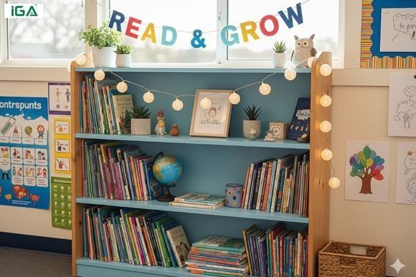 Trang trí tủ sách lớp học đẹp những lưu ý bạn nên biết