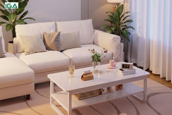 chọn bàn ghế theo diện tích phòng khách