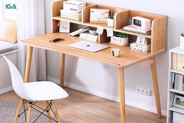 bàn học có kệ sách