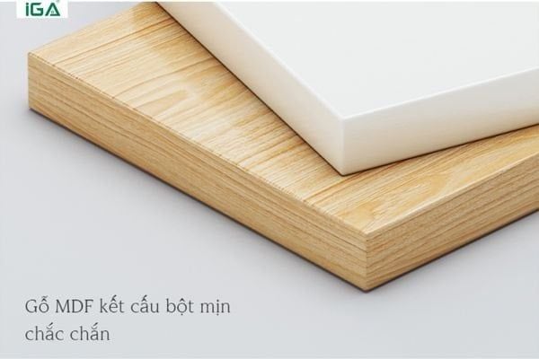 Kệ sách đứng màu trắng - Gỗ công nghiệp MDF