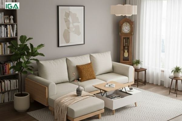 bàn ghế phòng khách đơn giản hiện đại