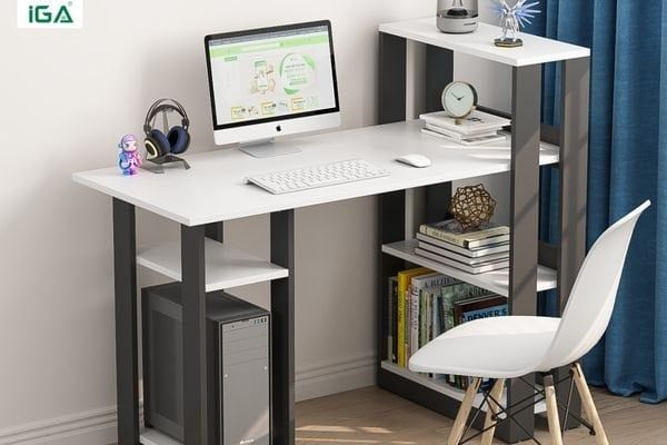 Những mẫu bàn học đẹp nhất thiết kế kèm kệ sách