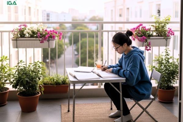 bàn học gấp gọn bằng nhựa