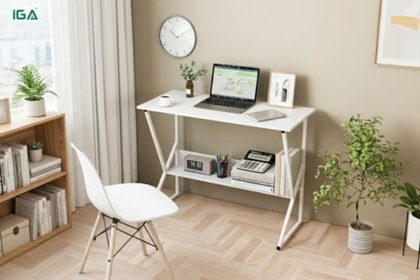 bàn học có kệ sách