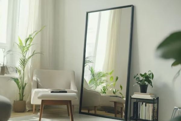 cách đặt gương phòng khách