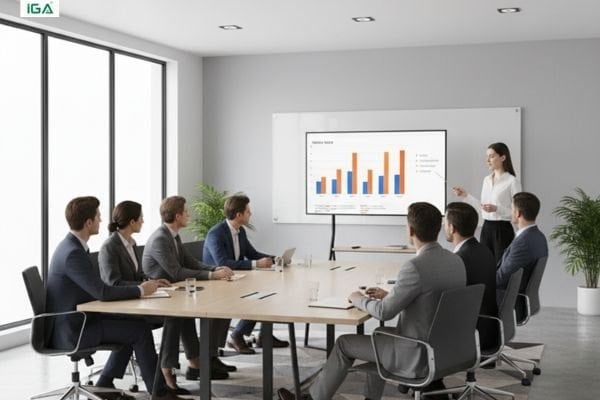 kệ tivi di chuyển phòng họp