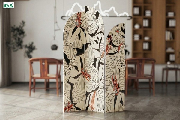 Vách ngăn di động gỗ công nghiệp