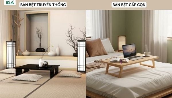 cách chọn bàn bệt Nhật Bản