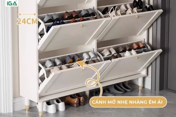 lưu ý khi chọn tủ giày thông minh 3 tầng