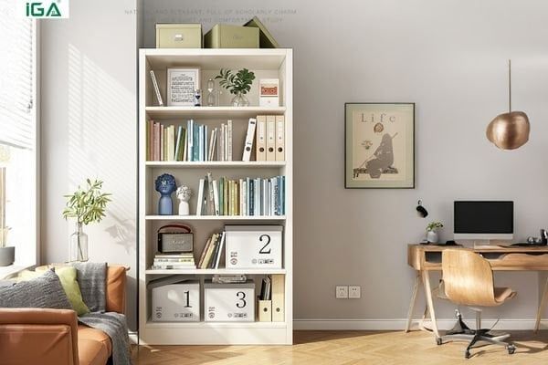 Kệ gỗ đựng sách nhiều tầng