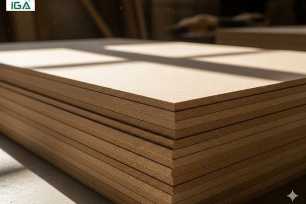 Bàn học có kệ sách bằng gỗ với vật liệu gỗ MDF