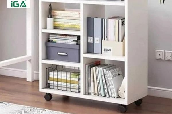 Thông tin chi tiết - Kệ sắp xếp sách tích hợp bánh xe tiện dụng - GP173