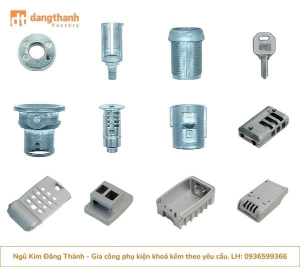 Gia công đúc phụ kiện khoá kẽm