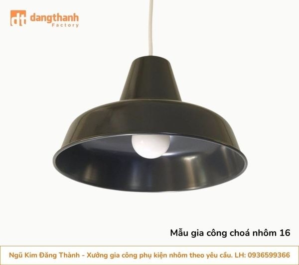 Kiều nắp chụp đèn nhôm