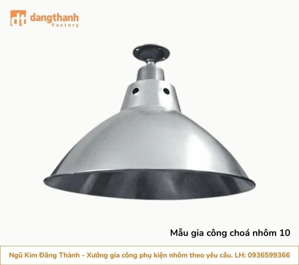 Mẫu gia công choá đèn nhôm