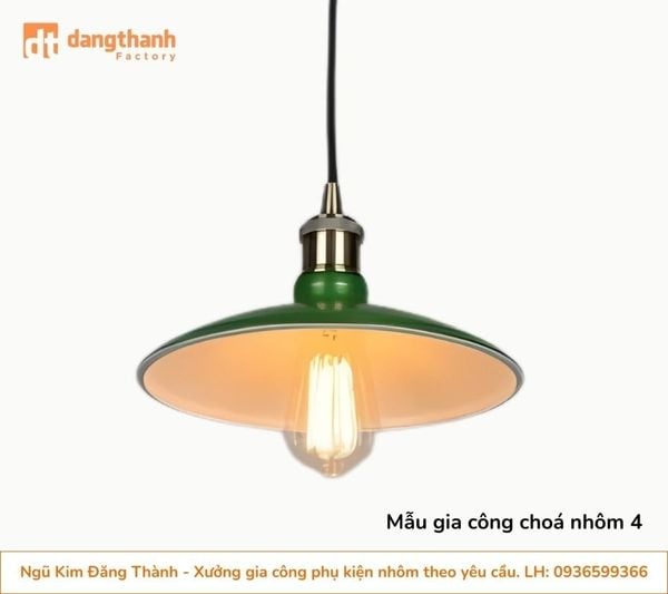 Mẫu gia công choá đèn nhôm