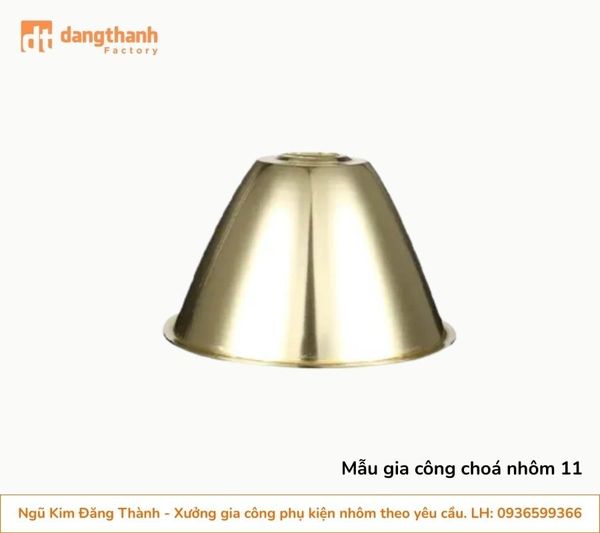 Mẫu gia công nắp chụp đèn nhôm