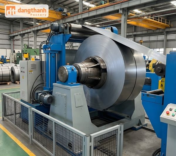 Máy xả cuộn thép