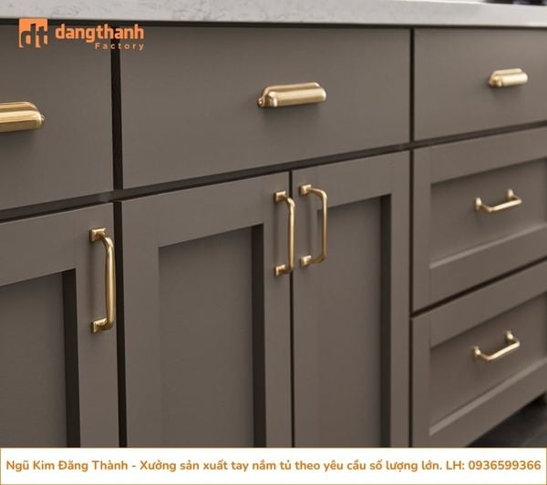Tay nắm tủ bếp kẽm