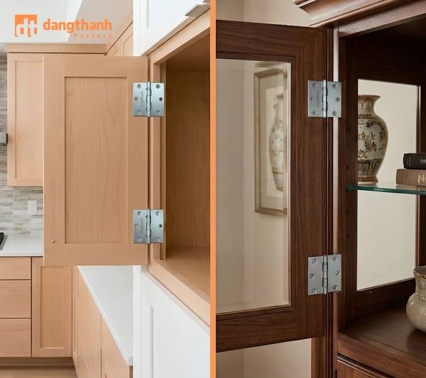 Bản lề lá hợp kim kẽm cho tủ bếp và tủ trang trí