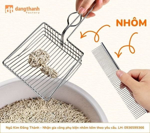 Gia công phụ kiện nhôm cho chó mèo