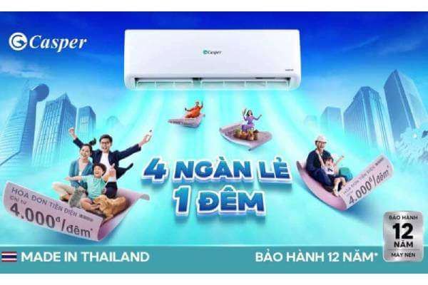Mức tiêu thụ điện của casper