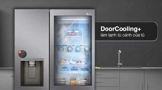 công nghệ DoorCooling+ trên tủ lạnh LG